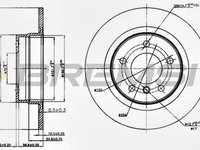 Disc frana BMW 3 E90 BREMSI DBB230S