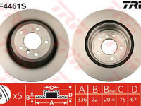 Disc frana BMW 3 (E90) - OEM - TRW: DF4461S - Cod intern: W02149366 - LIVRARE DIN STOC in 24 ore!!!