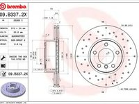 Disc frana BMW 3 (F30, F35, F80) (2011 - 2020) BREMBO 09.B337.2X