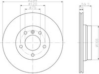 Disc frana BMW 3 limuzina (E46), BMW 3 cupe (E46), BMW 3 Touring (E46) - MINTEX MDC1384