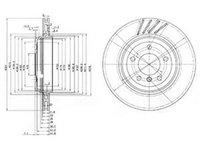 Disc frana BMW 3 Touring E46 DELPHI BG3831