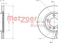 Disc frana BMW 3 Touring E91 METZGER 6110147