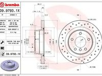 Disc frana BMW 4 cupe F32 F82 BREMBO 09.9793.1X