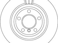 Disc frana BMW 5 2009-2017 TRW AUTOMOTIVE DF6617S