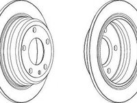 Disc frana BMW 5 (E28) (1980 - 1987) FERODO DDF120-1