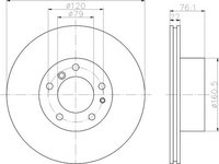 Disc frana BMW 5 (E34) - OEM - MEYLE ORIGINAL GERMANY: 3155213008|315 521 3008 - W02209958 - LIVRARE DIN STOC in 24 ore!!!