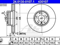 Disc frana BMW 5 E39 ATE 24013001071