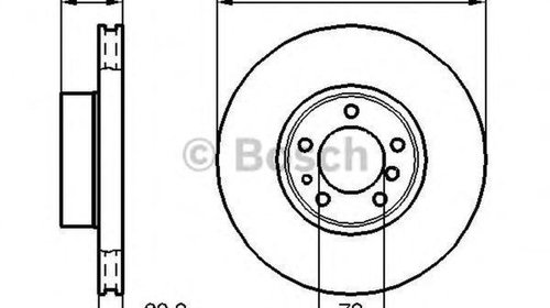 Disc frana BMW 5 E39 BOSCH 0986478024