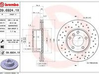 Disc frana BMW 5 E39 BREMBO 09.6924.1X