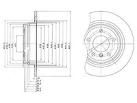 Disc frana BMW 5 E39 DELPHI BG3044