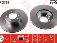 Disc frana BMW 5 E39 TRW DF2769