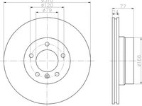 Disc frana BMW 5 (E60) - OEM - MEYLE ORIGINAL GERMANY: 3155213061|315 521 3061 - W02112868 - LIVRARE DIN STOC in 24 ore!!!