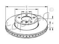 Disc frana BMW 5 E60 TOPRAN 500943