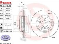 Disc frana BMW 5 F10 F18 BREMBO 09.C410.13