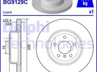 Disc frana BMW 5 F10 F18 DELPHI BG9129C