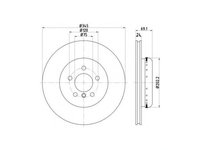 Disc frana BMW 5 Gran Turismo (F07) 2009-2016 #2 150348020