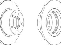 Disc frana BMW 5 limuzina (E28) - FERODO DDF119-1