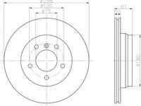 Disc frana BMW 5 limuzina (E39), BMW 5 Touring (E39), ALPINA B10 (E39) - MINTEX MDC1054