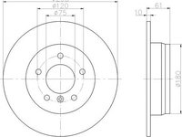 Disc frana BMW 5 limuzina (E39) - MINTEX MDC1061