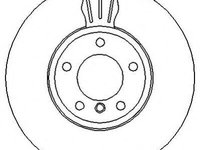 Disc frana BMW 5 limuzina (E60), BMW 5 Touring (E61), BMW 6 (E63) - JURID 562332J