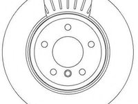 Disc frana BMW 5 limuzina (E60), BMW 5 Touring (E61), BMW 6 (E63) - JURID 562319JC