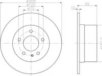 Disc frana BMW 5 Touring (E34), BMW 5 limuzina (E34) - MINTEX MDC1203