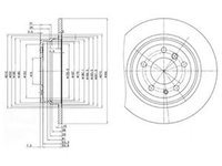 Disc frana BMW 5 Touring E34 DELPHI BG2431