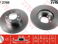 Disc frana BMW 5 Touring (E39) (1997 - 2004) TRW DF2769