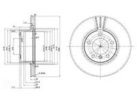 Disc frana BMW 5 Touring E39 DELPHI BG3043