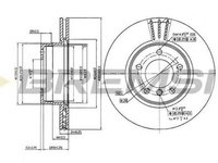 Disc frana BMW 5 Touring E61 BREMSI DBB241V