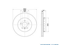 Disc frana BMW 6 cupe (F13) 2010-2016 #2 09C40913