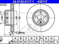 Disc frana BMW 7 E65 E66 E67 ATE 24013001171