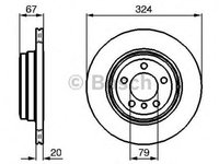 Disc frana BMW 7 E65 E66 E67 BOSCH 0986479004