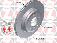 Disc frana BMW 7 E65 E66 E67 ZIMMERMANN 150341020