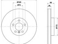 Disc frana BMW 7 limuzina (F01, F02, F03, F04), BMW 5 Gran Turismo (F07), BMW 5 (F10, F18) - TEXTAR 92253703