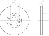 Disc frana BMW 8 (E31), BMW 7 limuzina (E32), BMW 7 limuzina (E38) - TEXTAR 92058300