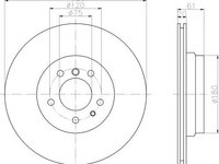 Disc frana BMW 8 (E31), BMW 7 limuzina (E38), BMW Z8 (E52) - MINTEX MDC1259