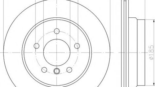 Disc frana BMW Seria 1 (E87) (2003 - 2013) HE