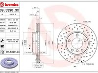 Disc frana BMW Seria 3 Cabriolet (E36) (1993 - 1999) BREMBO 09.5390.3X piesa NOUA