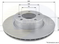 Disc frana BMW Seria 3 (E90) (2005 - 2011) COMLINE ADC1728V piesa NOUA