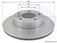 Disc frana BMW Seria 3 (E90) (2005 - 2011) COMLINE ADC1717V piesa NOUA