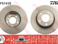 Disc frana BMW Seria 4 cupe (F32, F82) (2013 - 2016) TRW DF6143S