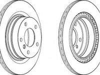 Disc frana BMW Seria 4 Cupe (F32, F82) (2013 - 2016) FERODO DDF1549 piesa NOUA