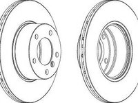 Disc frana BMW Seria 5 (E39) (1995 - 2003) FERODO DDF834 piesa NOUA