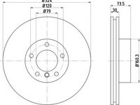 Disc frana BMW Seria 5 (E39) (1995 - 2003) Textar 92107105