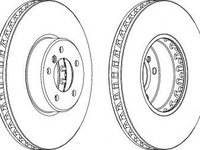 Disc frana BMW Seria 5 (E60) (2003 - 2010) FERODO DDF1867C-1