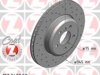 Disc frana BMW Seria 5 (F10, F18) (2009 - 2016) ZIMMERMANN 150.3480.52 piesa NOUA