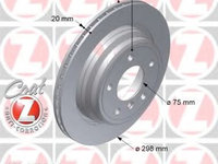 Disc frana BMW Seria 5 Touring (E39) (1997 - 2004) ZIMMERMANN 150.1286.20