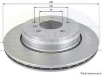 Disc frana BMW Seria 6 Cabriolet (E64) (2004 - 2010) COMLINE ADC1726V