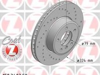 Disc frana BMW Seria 6 (E63) (2004 - 2010) ZIMMERMANN 150.3403.52 piesa NOUA